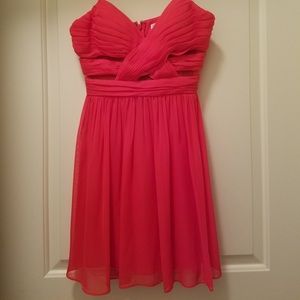Orangy/ reddish short dress- 8th/ homecoming dress